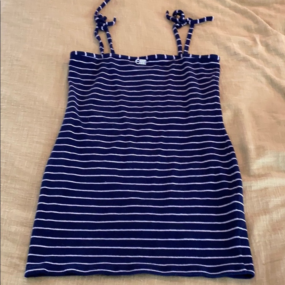 Solid and Striped Terrycloth Dress